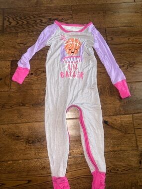 Little Sleepies Lil Baller Colorblock Bamboo Zippy 12/18 Month